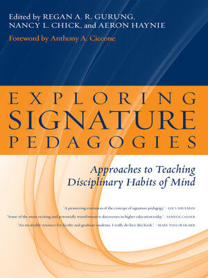 cover image of Exploring Signature Pedagogies